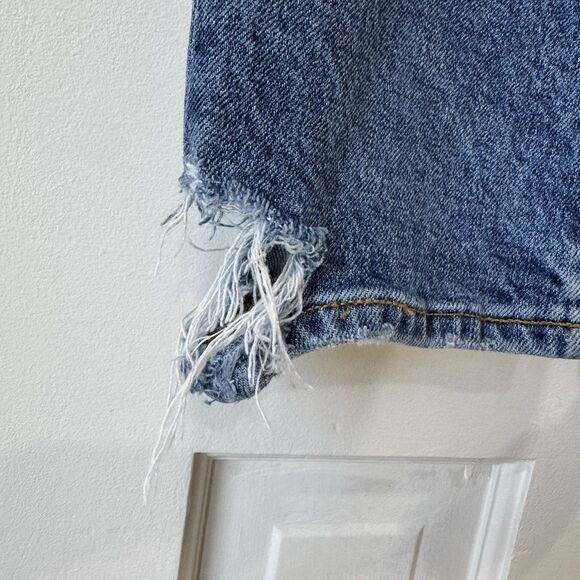 Agolde Toni Slim Straight Leg Jeans High Rise Distressed Denim Organic Cotton 28 - Picture 16 of 16